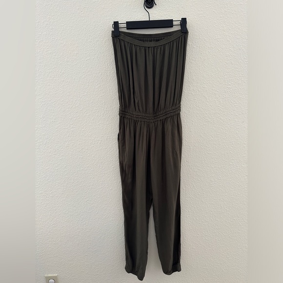 Talula strapless jumpsuit romper olive xs - Picture 5 of 6